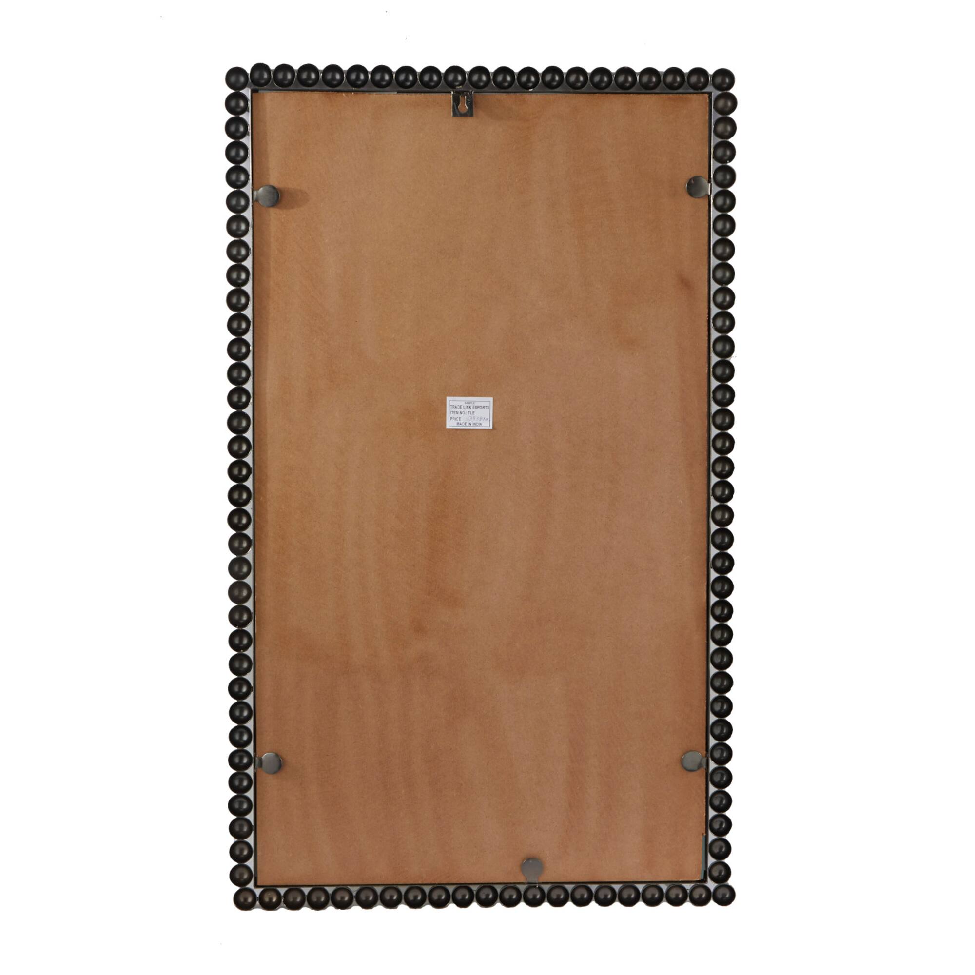 CosmoLiving by Cosmopolitan 40" Beaded Metal Wall Mirror